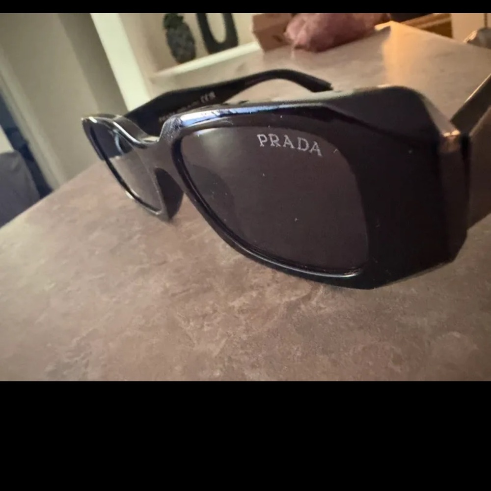 Prada Angular Black Sunglasses - Picture 5 of 9